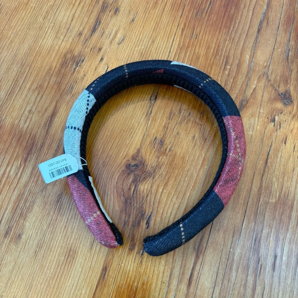 Free People x Ariana Ost Serena Hard Headband New NWT black grey red holiday